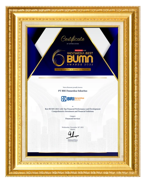 Best BUMN 2022 with Top Financial Performance and Development Comprehensive Investment and Financial Solutions (Category: Financial Services)