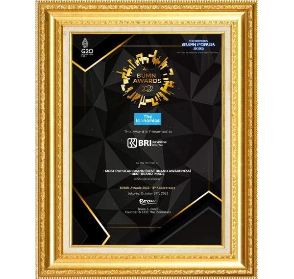 Most Popular Brand (Best Brand Awareness) – Best Brand Image in Securities Category